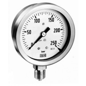 MANOMETRU TOUT INOX CU TUB BOURDON TIP &ldquo;OPEN FRONT&rdquo;  seria MB800
